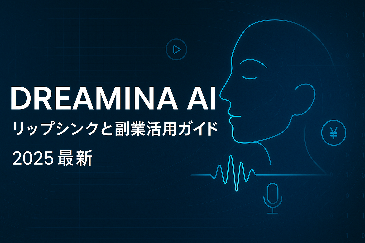 alt="Dreamina AI 2025最新リップシンクと副業活用ガイドのアイキャッチ画像"